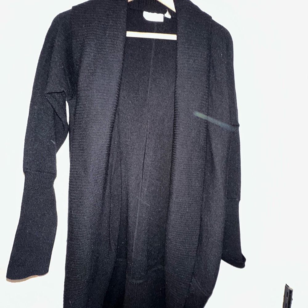 RD Style Black Open-Front Women's Cardigan